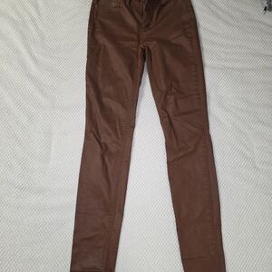 Elegant Brown Skinny Pants